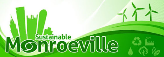 Link to sustainable monroeville with logo image.