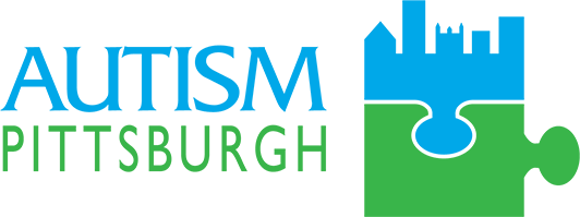 Link to Autism Pittsburgh with logo image.