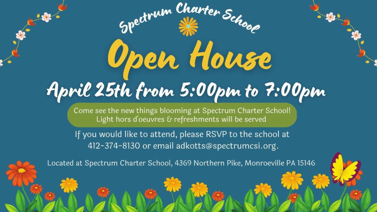 April 2023 Open House at spectrum charter school in Pittsburgh Pennsylvania.